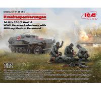 (ICM35114) - ICM1:35 -WWII German Ambulance & Military Medical personnel