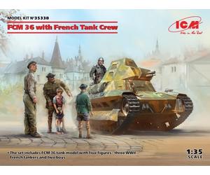 ICM 35338 1/35 Fcm 36 Con French Tank Crew