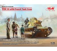 ICM 35338 MAQUETA FCM 36 CON TRIPULACIÓN DE TANQUE FRANCESA 1/35