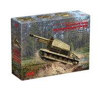 10.5cm Lefh 16 ( Sf ) Auf Geschutzwagen Fcm36 (F ),WWII German Obús Tanque 1 :3