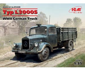 ICM 35420 1/35 TIPO L3000S, CAMIÓN ALEMÁN DE LA WWII (100% NUEVAS MOLDES)