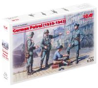 ICM 35561 Maqueta Patrulla Alemana 1939-1942 1:35 - 4 figuras (1 oficial, 2 soldados, 1 civil)