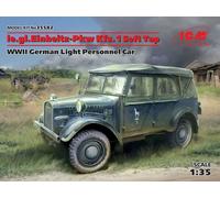 Maqueta Coche Le.gl.einheitz-pkw Kfz.1 Soft Top Wwii Alemán Ligero Personal C