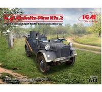ICM 35583 1/35 Le.gl.einheitz-pkw Kfz.2, WWII German Luz LED Radio Comunicación