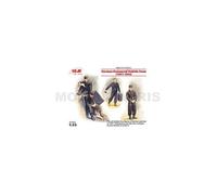 ICM 35614 1/35 German Armoured Vehicle Crew (1941-1942) (4 Figures y Gato ) (