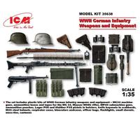 ICM 35638 1/35 WWII German Infantry Armas & Equipment (100% New Moldes)