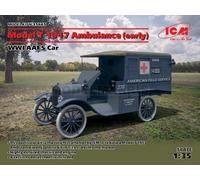 Icm 35665 1/35 Modelo T 1917 Ambulancia (Temprana), Wwi Aafs Coche