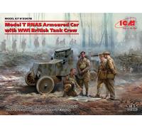 ICM 35670 - 1 :3 5 Modelo T Rnas Coche de Cámara Con Gmi British Tank Crew -