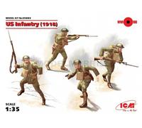 ICM 35693 1/35 US Infantry (1918) (4 Figures) (100% New Moldes)