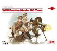 ICM 35698 1/35 WWI Russian Maxim MG Equipo (2 Figures) (100% New Moldes)