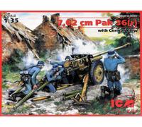 ICM 35801 - Maqueta de Pak 36(r) alemán con personal (7,62 cm)