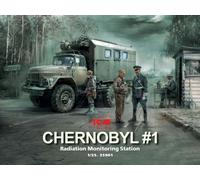ICM 35901 1/35 Chernobyl #1. Radiation Monitoreo Station (ZiL-131KShM Camión & 5