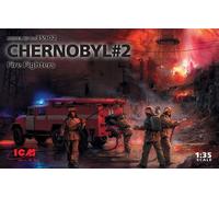 Chernobyl #2. Camion De Bomberos + Figuras + Diorama 1:35 Kit De Plástico ICM
