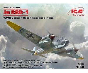 ICM 48240 1/48 Ju 88D-1, WWII German Reconocimiento Avión