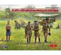 ICM 48254 - 1:48 U-2/Po-2VS con Soviético Pilotos & GP (1943 -1945) - Nuevo