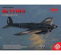 ICM 48261 1/48 He 111H-3 Bombardero Alemán de la Segunda Guerra Mundial - Kit