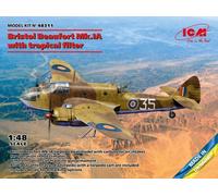 ICM 48311 Kit De Avión 1/48 Bristol Beaufort Mk.IA Con Filtro Tropical