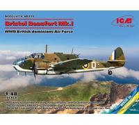 ICM 48312 Kit De Avión 1/48 Bristol Beaufort Mk.I, Fuerza Aérea Británica WWII