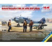 ICM 48313 1/48 Bristol Beaufort Mk.IA Con Pilotos De La RAF