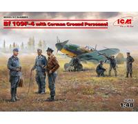 ICM 48805 - 1:48 Bf 109F-4 Con Alemán Ground Personnel - Nuevo