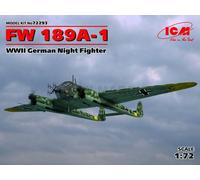 ICM 72293 1/72 Fw 189A-1, WWII German Night Blue Fighter