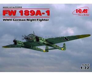 ICM 72293 Kit De Avión 1/72 FW 189A-1, Caza Nocturno Alemán WWII