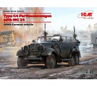 ICM 72473 1/72 Type G4 Partisanenwagen Con MG 34 , WWII German Vehicle