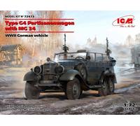 Maqueta Coche Tipo G4 Partisanenwagen Con MG 34 WWII German Vehicle ICM 724