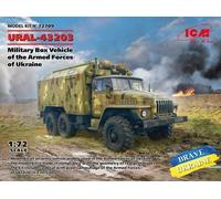 URAL-43203, Military Caja Vehicle Of The Armed Forces Ukraine 1:72 Plástico Kit