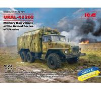 URAL-43203, Military Caja Vehicle Of The Armed Forces Ukraine 1:72 Plástico Kit