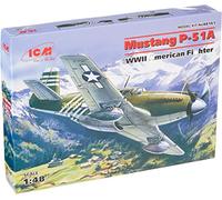 ICM- American Fighter Kit de Modelo, Color Negro. (M48161)