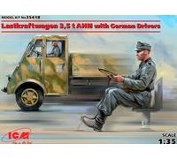 ICM 35418 1/35 Lastkraftwagen 3,5 T Ahn Con German Drivers