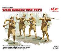 ICM Ci 35562-1/35 Soldados de la Segunda Guerra Mundial, Grecia Evzones 4 Figuras