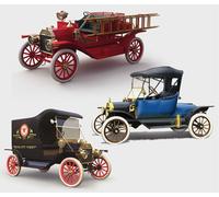 ICM DS2402 1/24 Ford Tin Lizzie 3-Piece Set Plastic Model (Automotive)