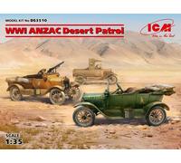 Icm Ds3510 1/35 Wwi Anzac Desert Patrol (Modelo T Lcp, Utilitario, Touring)