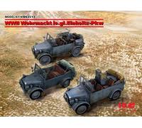 ICM DS3513 - 1:35 WWII Wehrmacht Le.gl.Einheitz-Pkw Set - Nuevo