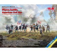 Fierce Battle. American Civil War Union Infantry. Confederate Infantry Set #2