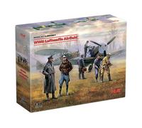 ICM DS4801 - 1:48 WWII Fuerza Aérea Airfield Messerschmitt Bf 109F-4, Hs 126 B-1