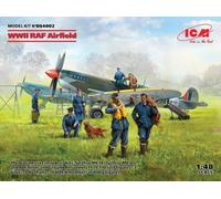 ICM DS4802 - 1:48 WWII Raf Airfield (Spitfire Mk.ix ,Mk.vii, 7 Figuras) - Nuevo