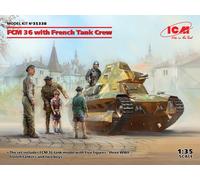 ICM FCM 36 Con Tripulación Francesa Tanque 1:35 Kit Modelo Plástico