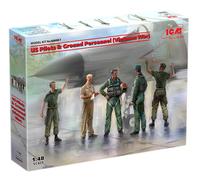 ICM Figurine Mignature Us Pilots & Ground Personnel (Vietnam War)