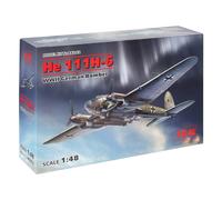 ICM- He 111H-6, WWII German Bomber Force Kit di Montaggio per modellino, Colore