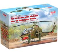 ICM 32062 - 1 :3 2 AH-1G Cobra Con Vietnam War Ee.uu Helicóptero Pilotos - Nuevo