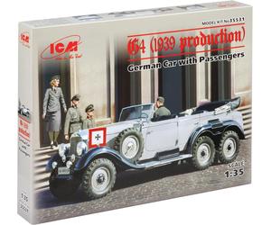 ICM ICM35531 1:35-G4 (1939) German Car w/Passengers