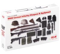 ICM ICM35638 1:35-WWII German Infantry Weapons & Equipment,black
