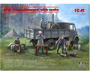 ICM - Maquette Camion Ahn "gulaschkanone" With Cooks icm 35421 1:35 Maquette C