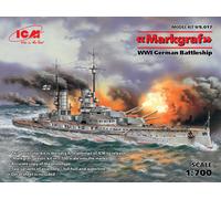 ICM S.017 - 1:700 Markgraf (Full Hull & Línea de Flotación) Gmi Alemán B - Nuevo