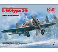 ICM-Air, Force, Maqueta I-16 Tipo 29, WWII Soviet Fighter, Color Negro (32003)