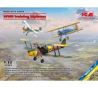 ICM 32039 1/32 WWII Training Biplanes (Bucker Bu 131D, DH.82A Tiger Moth ,