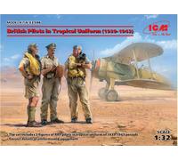 ICM 32106 MAQUETA PILOTOS BRITÁNICOS EN UNIFORME TROPICAL (1939-1943) (3 FIGU...